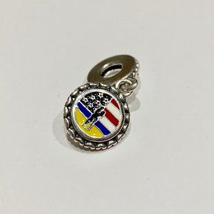 Pandora Jacksonville NC Flag You & Me Dangle Charm